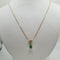 Collier Collier chaîne en or jaune 18 carats avec diamant et émeraude 58 Facettes #4528