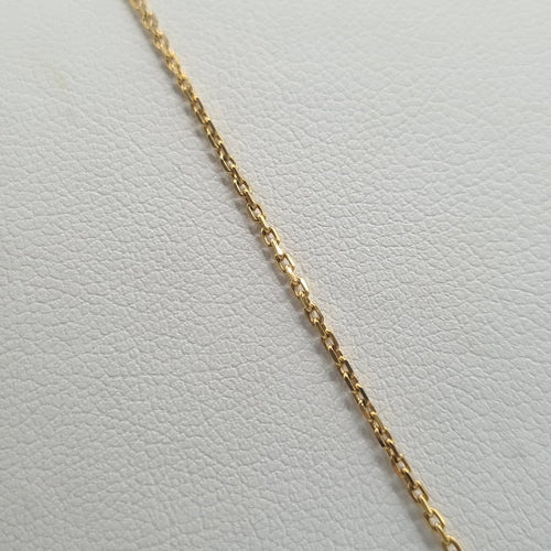 Collier Collier chaîne en or jaune 18 carats avec diamant et émeraude 58 Facettes #4528