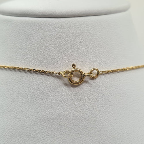 Collier Collier chaîne en or jaune 18 carats avec diamant et émeraude 58 Facettes #4528