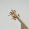 Boucles d'oreilles Boucles d’oreilles en or jaune 18k avec diamant naturel et saphir 58 Facettes #4530