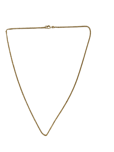 Collier Chaîne en or jaune 750 à maille gourmette 58 Facettes 01371