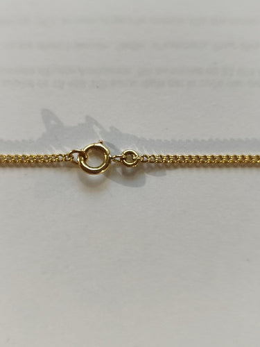 Collier Chaîne en or jaune 750 à maille gourmette 58 Facettes 01371