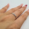 Bague 54 Bague - Alliance en or blanc 18 carats 58 Facettes #4552