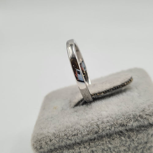 Bague 54 Bague - Alliance en or blanc 18 carats 58 Facettes #4552