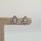 Boucles d'oreilles Boucles d’oreilles en or blanc 18k avec diamant naturel 58 Facettes #4562