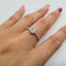 Bague 54 Bague solitaire en or blanc 18k sertie de diamants 58 Facettes #4565