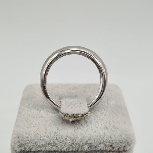 Bague 53 Bague en or blanc 18k 58 Facettes #4574