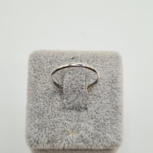 Bague 49 Bague alliance en or blanc 18 carats 58 Facettes #4577