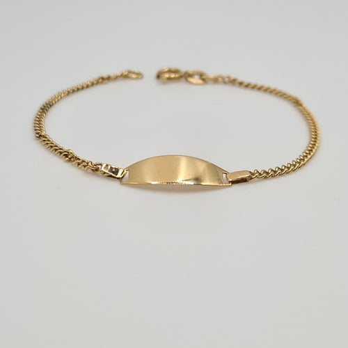 Bracelet Gourmette en or jaune 18 carats 58 Facettes #4584