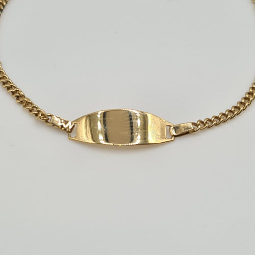 Bracelet Gourmette en or jaune 18 carats 58 Facettes #4584