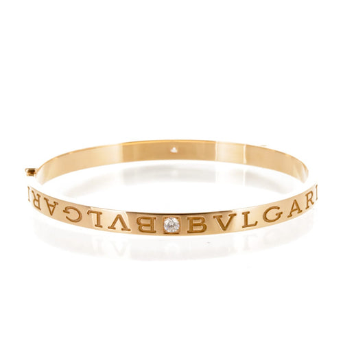 Bracelet Bulgari B.Zero1 - Bracelet en or rose 18 carats et diamants 58 Facettes 2.19351