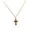 Collier Collier avec croix en or jaune 22k 58 Facettes #4785