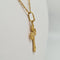 Collier Collier avec croix en or jaune 22k 58 Facettes #4785