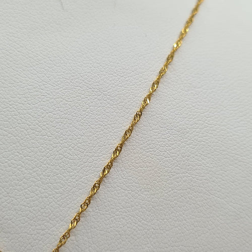 Collier Collier avec croix en or jaune 22k 58 Facettes #4785