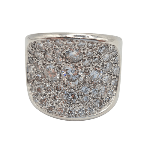 Bague 54 Bague en or blanc 18k 58 Facettes #4791