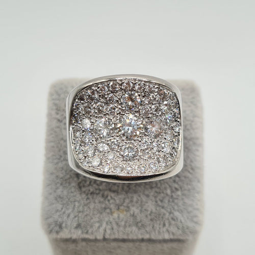 Bague 54 Bague en or blanc 18k 58 Facettes #4791