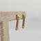 Boucles d'oreilles Boucles d’oreilles en or jaune 18k avec diamant naturel 58 Facettes #4803