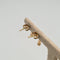 Boucles d'oreilles Boucles d’oreilles en or jaune 18k avec diamant naturel 58 Facettes #4803