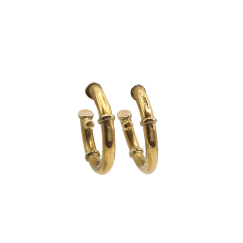 Boucles d'oreilles Créoles en or jaune 18k 58 Facettes #4806