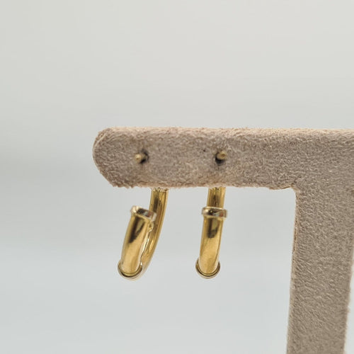 Boucles d'oreilles Créoles en or jaune 18k 58 Facettes #4806