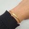 Bracelet Bracelet gourmette en or jaune 18 carats 58 Facettes #4807