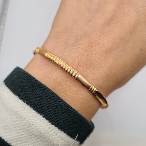 Bracelet Bracelet jonc en or rose 18k 58 Facettes #4823