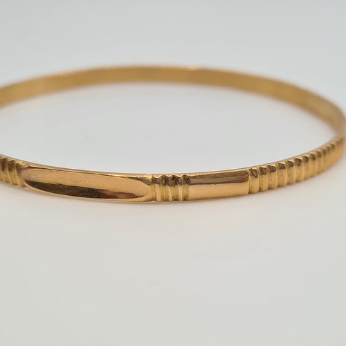 Bracelet Bracelet jonc en or rose 18k 58 Facettes #4823