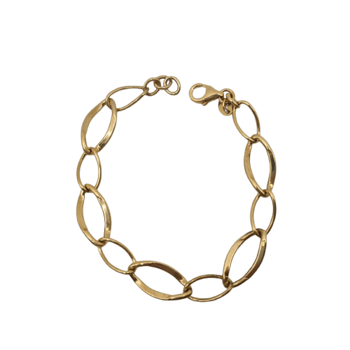 Bracelet Bracelet chaîne en or jaune 18k 58 Facettes #4839