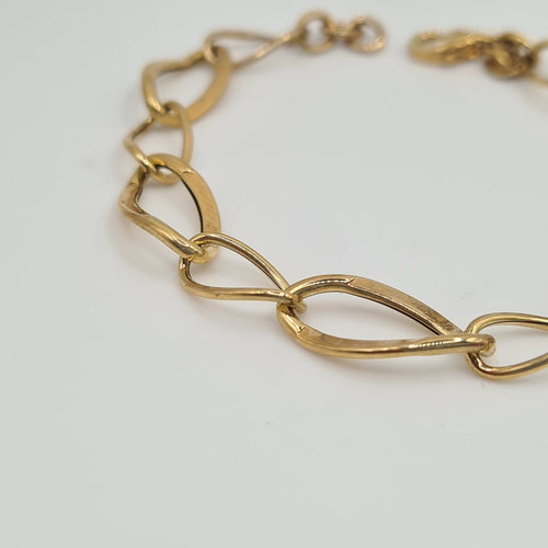 Bracelet Bracelet chaîne en or jaune 18k 58 Facettes #4839
