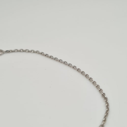 Bracelet Bracelet chaîne en or blanc 18k 58 Facettes #4842