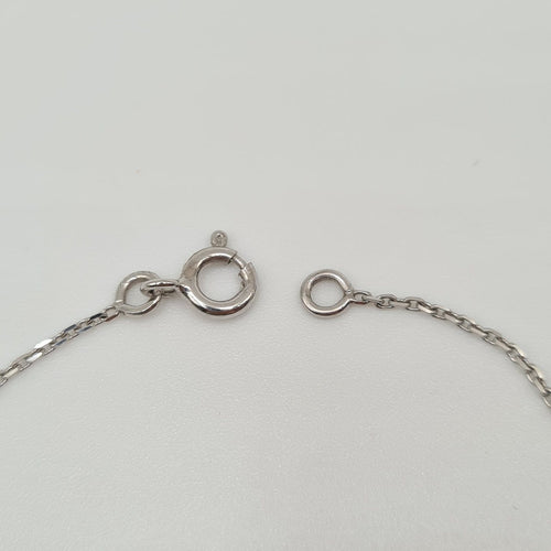 Bracelet Bracelet chaîne en or blanc 18k 58 Facettes #4842