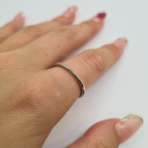 Bague 52 Bague alliance en or blanc 18 carats 58 Facettes #1914