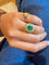 Bague 58 Bague Pompadour en or jaune, émeraude et diamants 58 Facettes vznlzppzp
