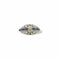 Bague 55 Bague Art déco en or blanc 18 carats, diamant et saphirs 58 Facettes