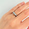 Bague 51.5 Bague jarretière en or blanc 18 carats et diamants — années 1920 58 Facettes