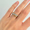 Bague 54 Bague joncs croisés en or jaune et or blanc 18 carats - Années 1990 58 Facettes