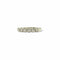 Bague 58 Bague demi-alliance en or blanc 18 carats, 15 diamants, années 1990 58 Facettes