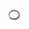 Bague 58 Bague demi-alliance en or blanc 18 carats, 15 diamants, années 1990 58 Facettes
