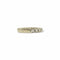 Bague 58 Bague demi-alliance en or blanc 18 carats, 15 diamants, années 1990 58 Facettes