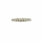 Bague 50 Alliance américaine coussin en or blanc 18 carats avec diamants, années 1990 58 Facettes