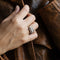 Bague 55 Bague moderniste en or blanc et diamants - Années 1950 58 Facettes