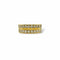 Bague 48 Alliance double jonc en or jaune 18 carats et diamants, années 1980 58 Facettes