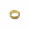 Bague 48 Alliance double jonc en or jaune 18 carats et diamants, années 1980 58 Facettes