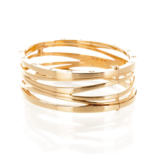 Bracelet Bulgari B.Zero1 Zaha Hadid - Bracelet rigide en or rose 18 carats 58 Facettes 2.19350