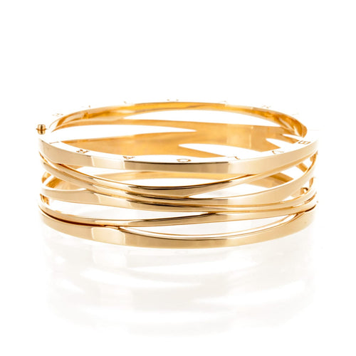 Bracelet Bulgari B.Zero1 Zaha Hadid - Bracelet rigide en or rose 18 carats 58 Facettes 2.19350