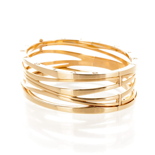 Bracelet Bulgari B.Zero1 Zaha Hadid - Bracelet rigide en or rose 18 carats 58 Facettes 2.19350