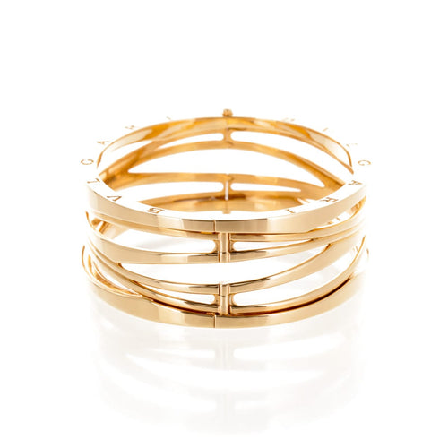 Bracelet Bulgari B.Zero1 Zaha Hadid - Bracelet rigide en or rose 18 carats 58 Facettes 2.19350