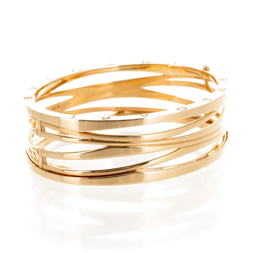 Bracelet Bulgari B.Zero1 Zaha Hadid - Bracelet rigide en or rose 18 carats 58 Facettes 2.19350