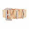 Bracelet Bracelet « Ceinture » en or rose 750 et platine 950, diamants taille rose 58 Facettes 36052