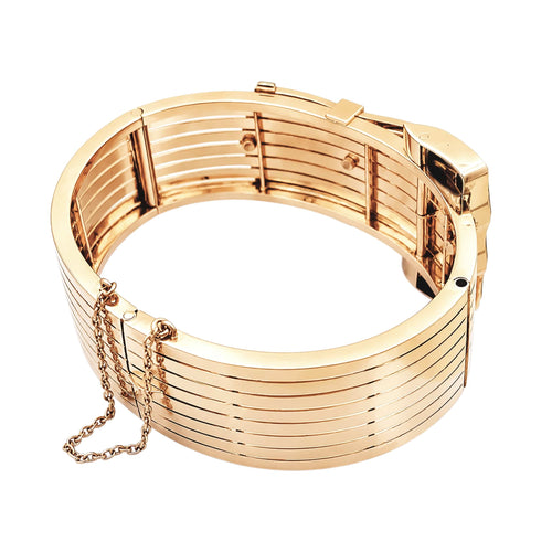 Bracelet Bracelet « Ceinture » en or rose 750 et platine 950, diamants taille rose 58 Facettes 36052
